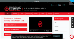 Desktop Screenshot of middleeastelectricity.com