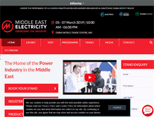 Tablet Screenshot of middleeastelectricity.com